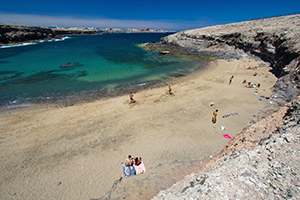 Agua Dulce beach in east Gran Canaria