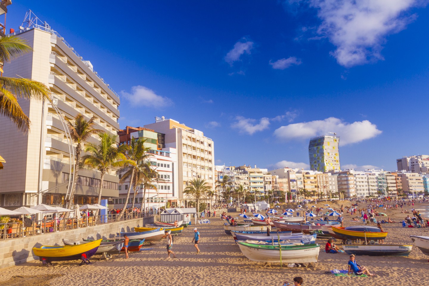 Las Canteras beach in Las Palmas city