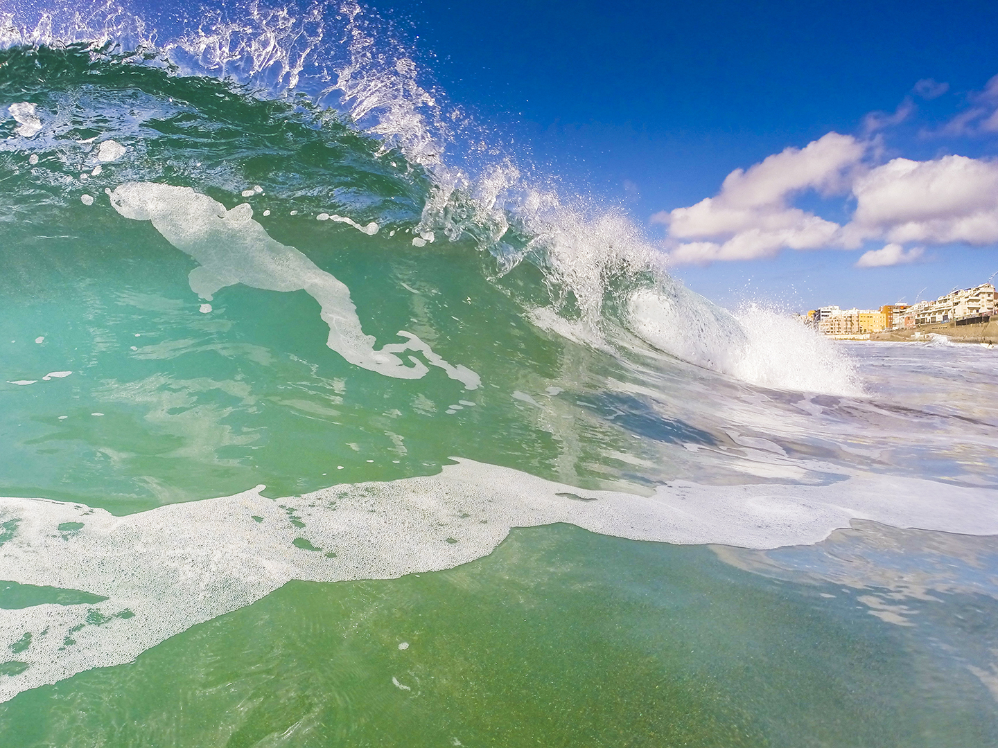 Las Canteras surf wave