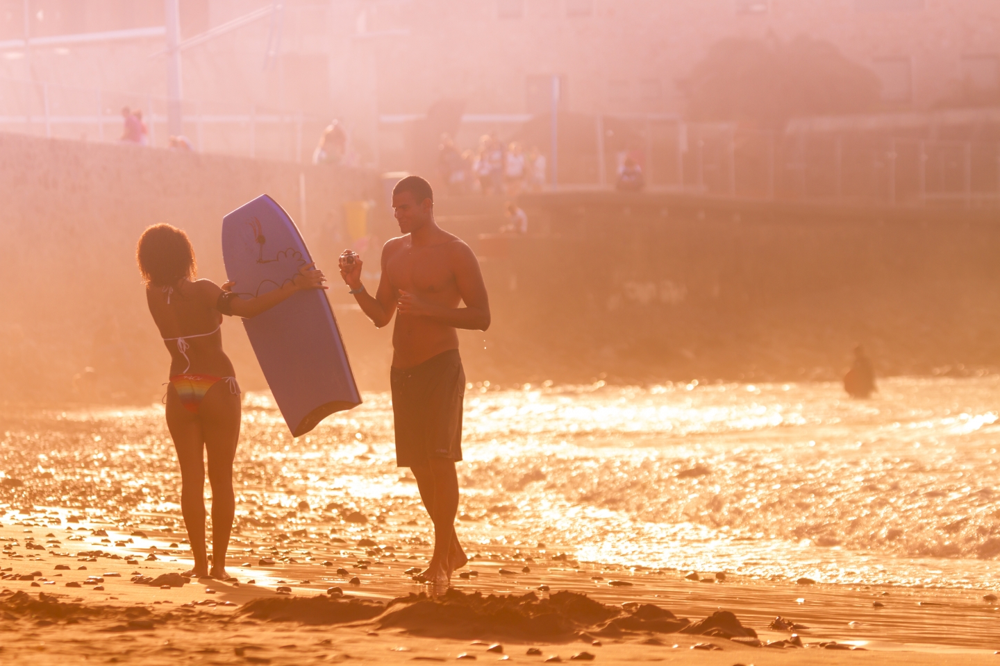 Sunset surfers