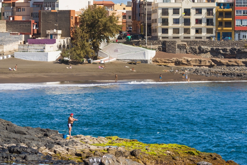 La Garita beach in east Gran Canaria