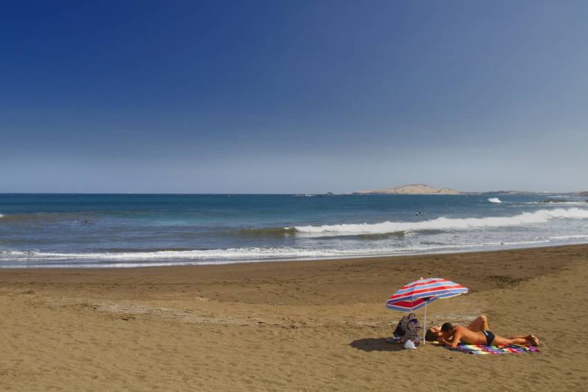 Sunshine And Seafood At Gran Canaria&#039;s Melenara Beach