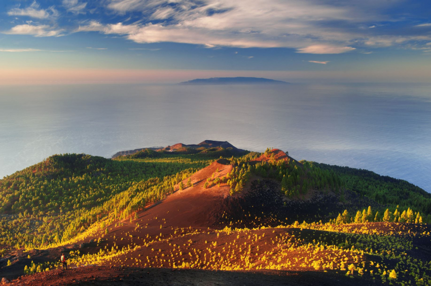 Cumbre Vieja volcano in south La Palma